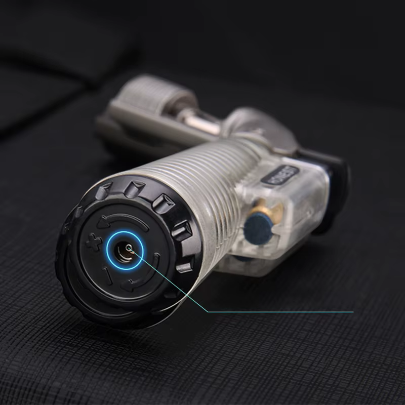 Outdoorcook – briquet à gaz 1300C, Turbo au Butane, allume-cigare en métal, accessoires pour fumer, Gadgets pour hommes