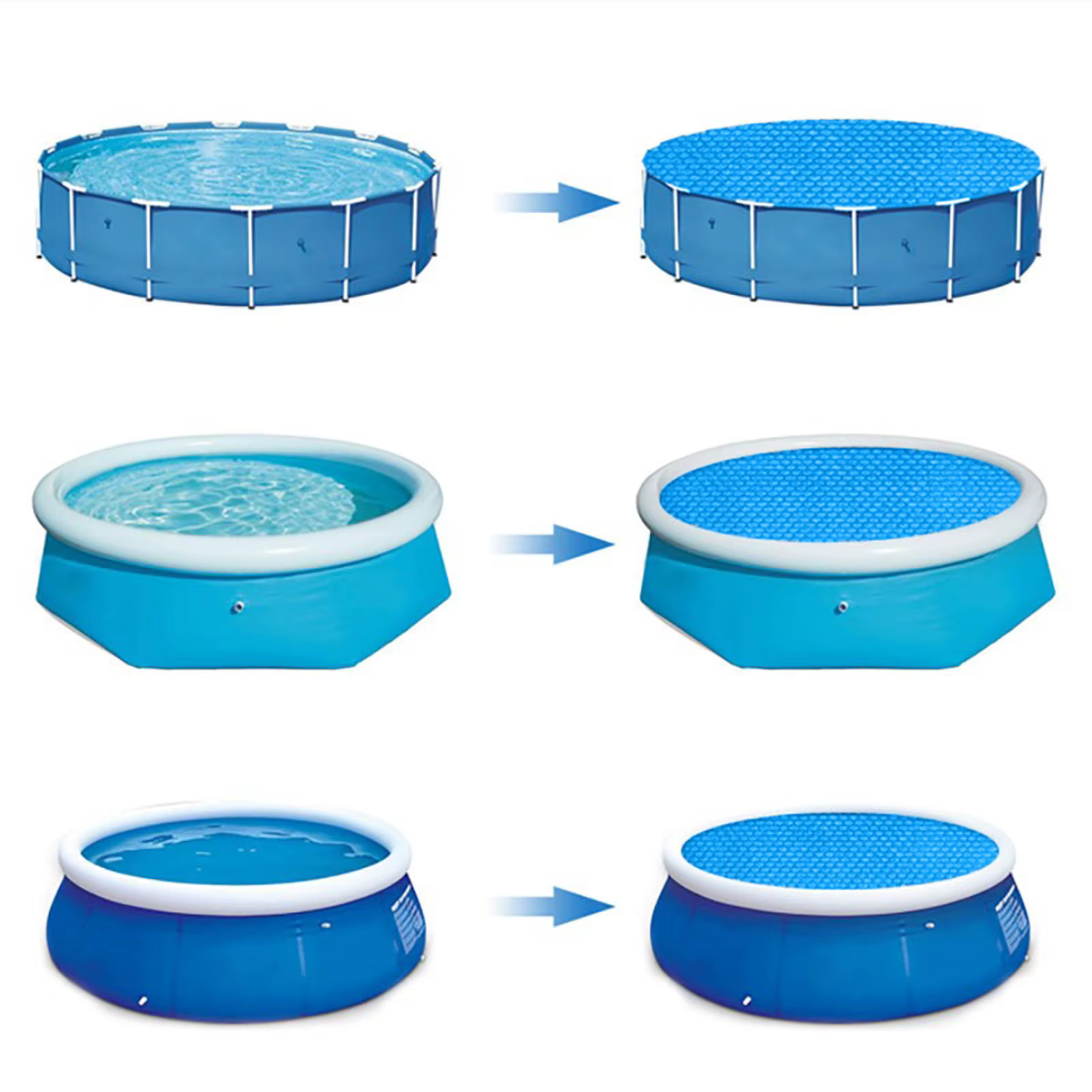 Couverture solaire pour piscine hors sol