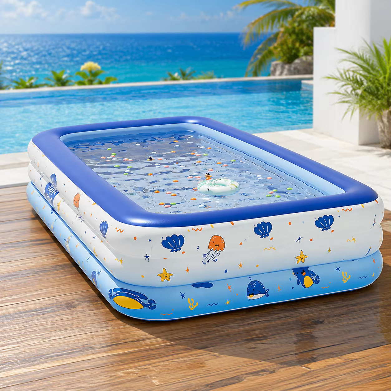 Piscine gonflable familiale de grande taille pour adultes