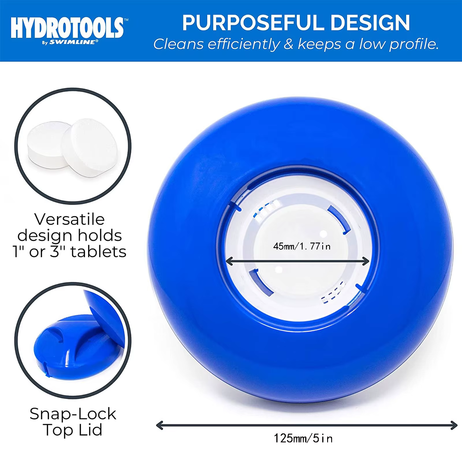 Distributeur de chlore flottant pour piscine