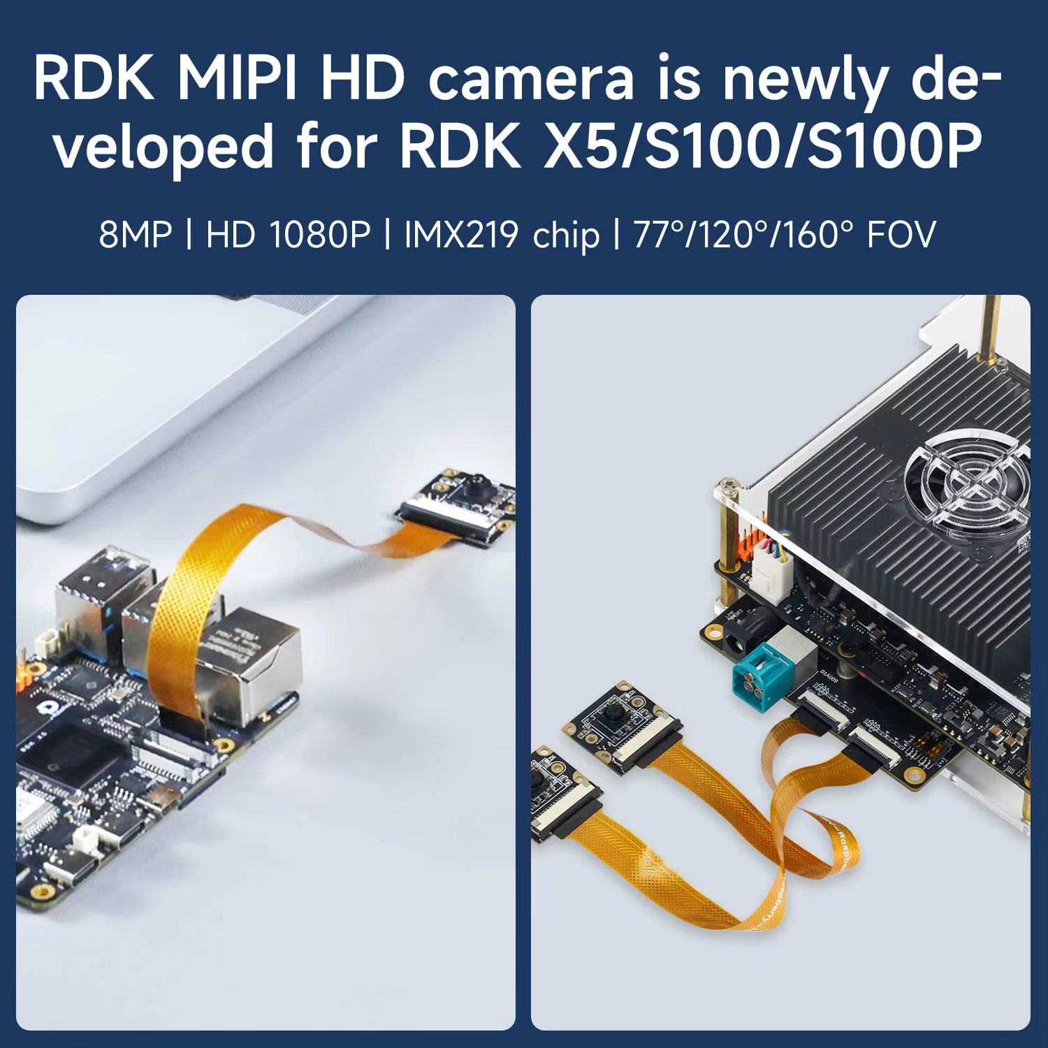 RDK MIPI HD caméra AI Intelligence artificielle Module de reconnaissance visuelle avec capteur d'image IMX219 pour projet électronique Robot