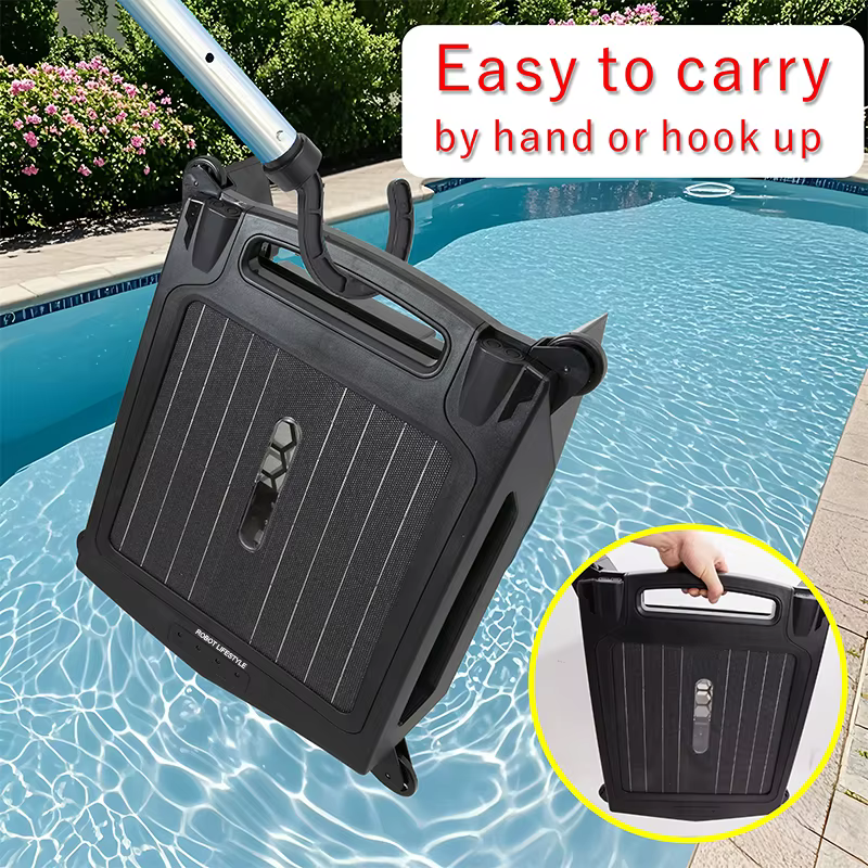 Robot nettoyeur d'écumoire de piscine solaire sans fil avec application S001A