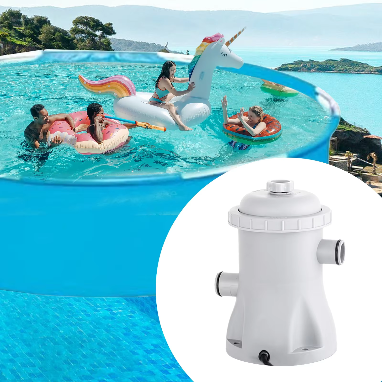 Pompe de filtre de piscine 330 GPH