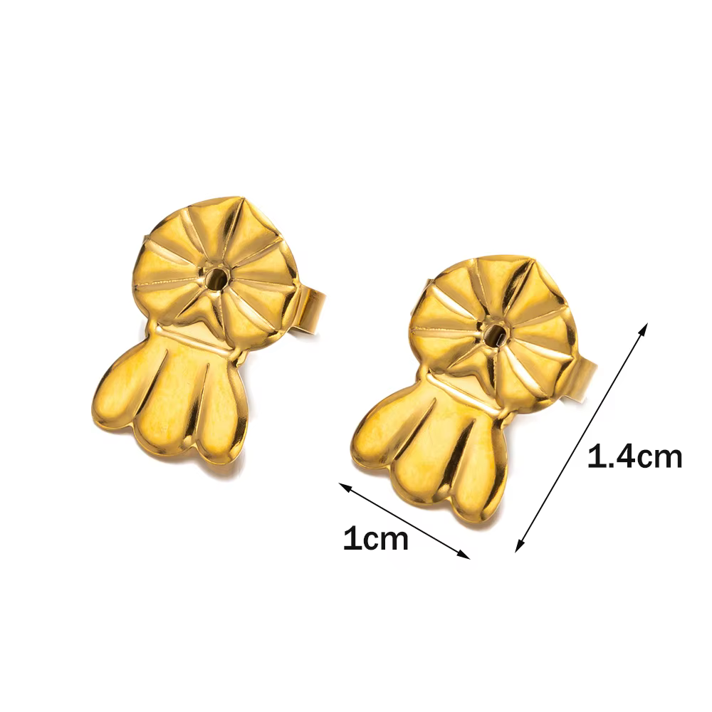 10 paires de boucles d'oreilles en acier inoxydable doré, dos sécurisé, pour oreilles tombantes, boucles d'oreilles lourdes, hypoallergéniques, fabrication de bijoux, ne se décolore pas