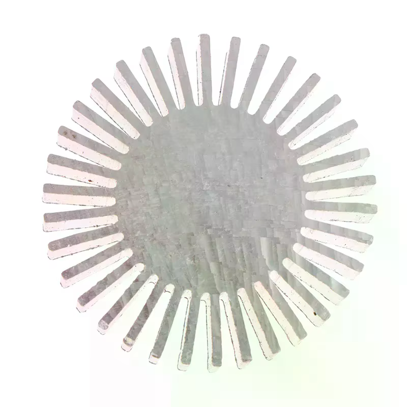 Radiateur en aluminium COB, diamètre 50 mm, 3~7 W, dissipateur thermique LED haute puissance, radiateur solide en forme de tournesol, alliage rond