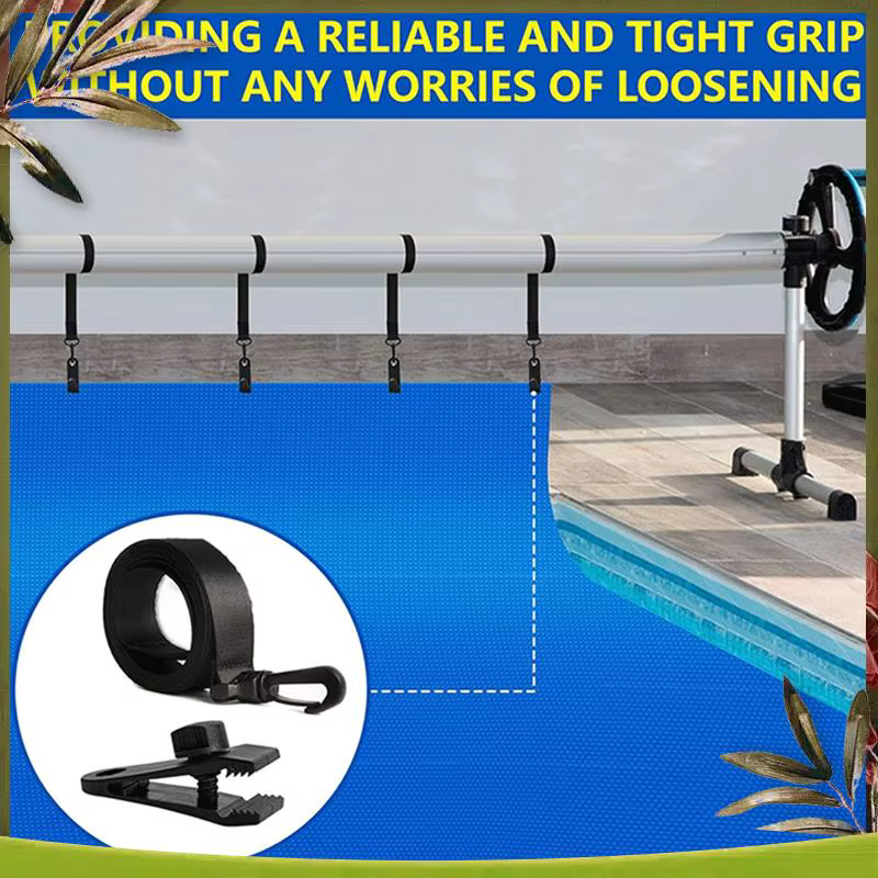 Kit complet de sangles de bobine de couverture solaire pour piscine