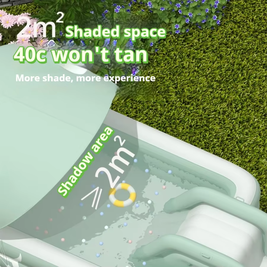 Piscine gonflable avec toboggan aquatique pour jardin arrière-cour