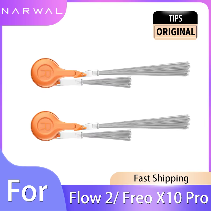 Brosse latérale originale pour aspirateur robot Narwal Flow 2/Freo Z10 Pro