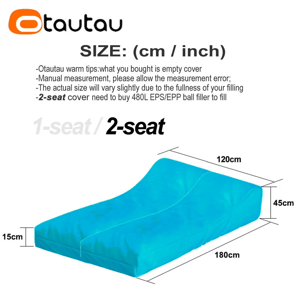 Housse de pouf gonflable 2 places OTAUTAU pour extérieur
