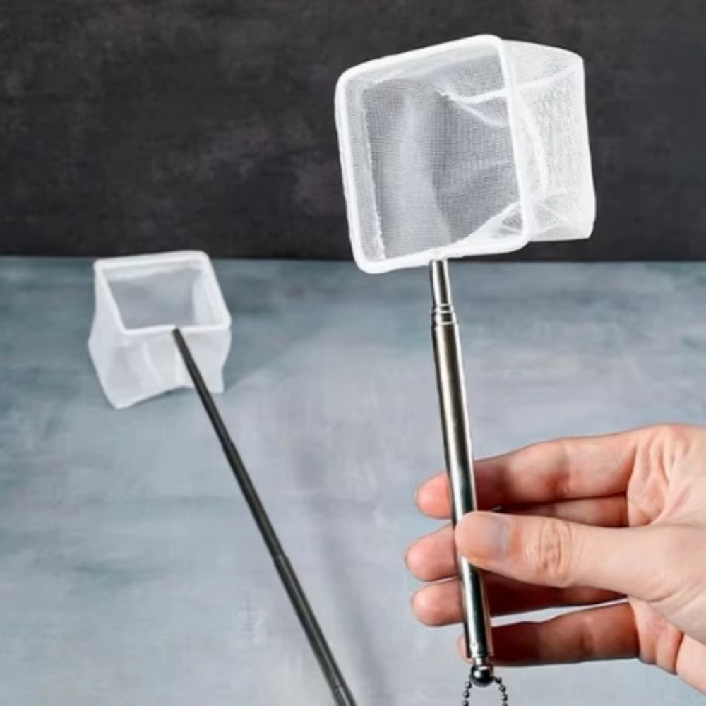 Mini filet de pêche en acier inoxydable à mailles fines