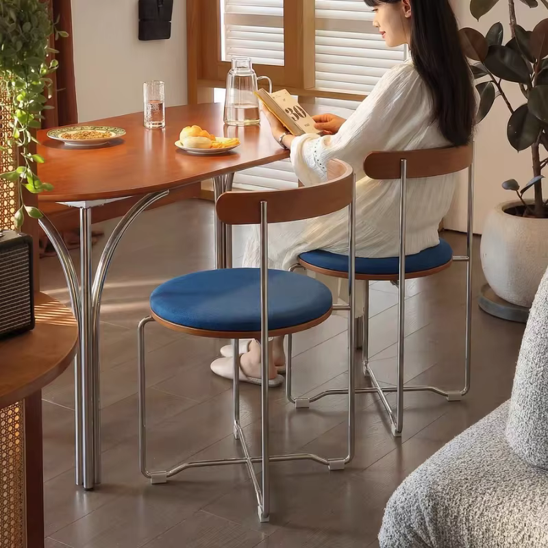 Chaises de salle à manger rembourrées et nettoyables, chaises de salle à manger pliantes en acier design pour salon, chaises de salle à manger pour chambre à coucher, mobilier de maison