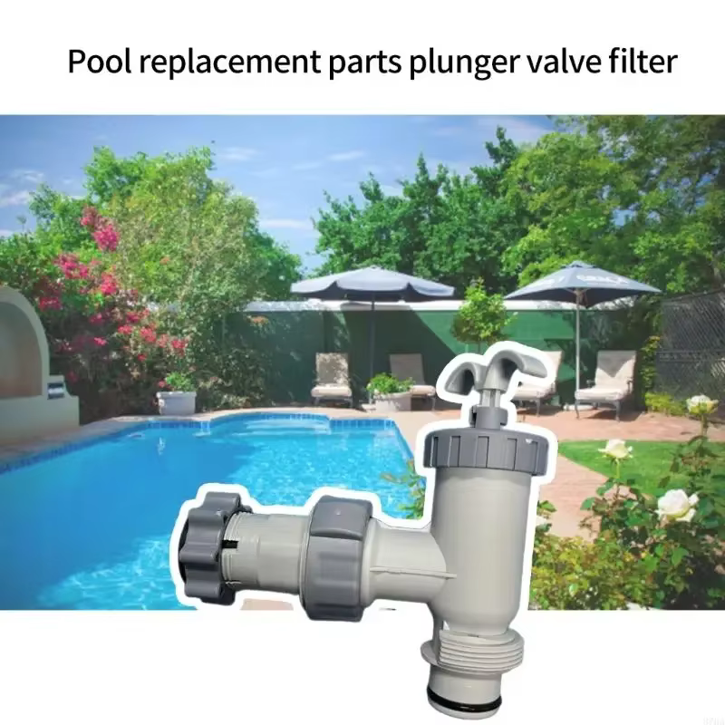Ensemble vannes contrôle des débits d'eau piscine