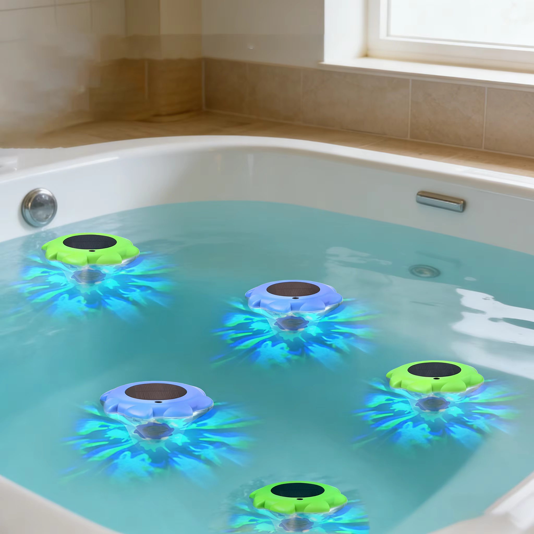 Lampe flottante LED solaire pour piscine avec fonction de changement de couleur