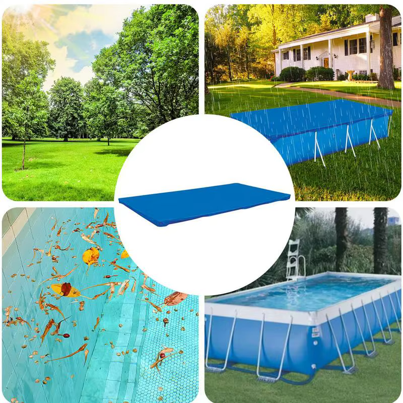 Couverture de piscine rectangulaire