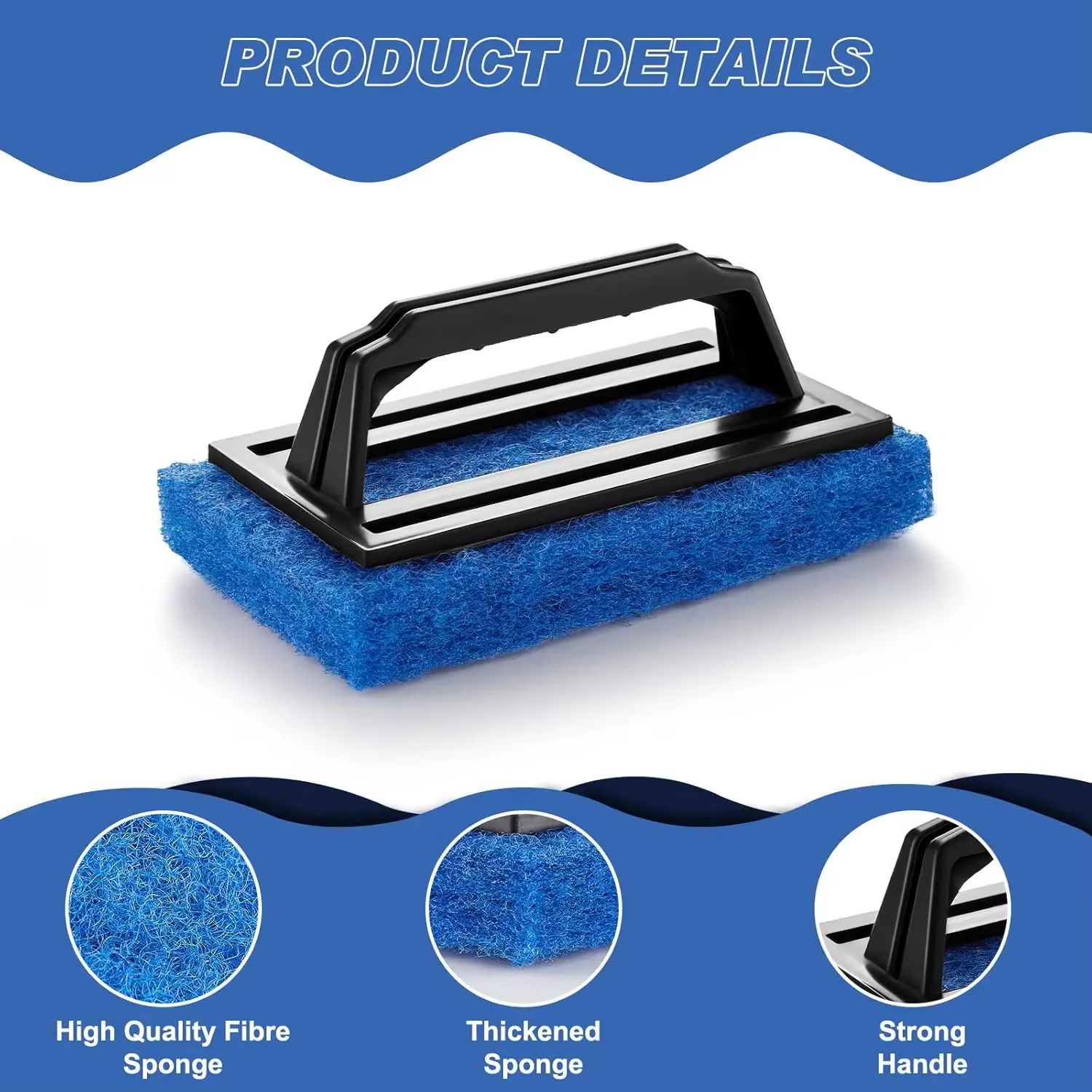 Brosse éponge de nettoyage pour jacuzzi et piscine