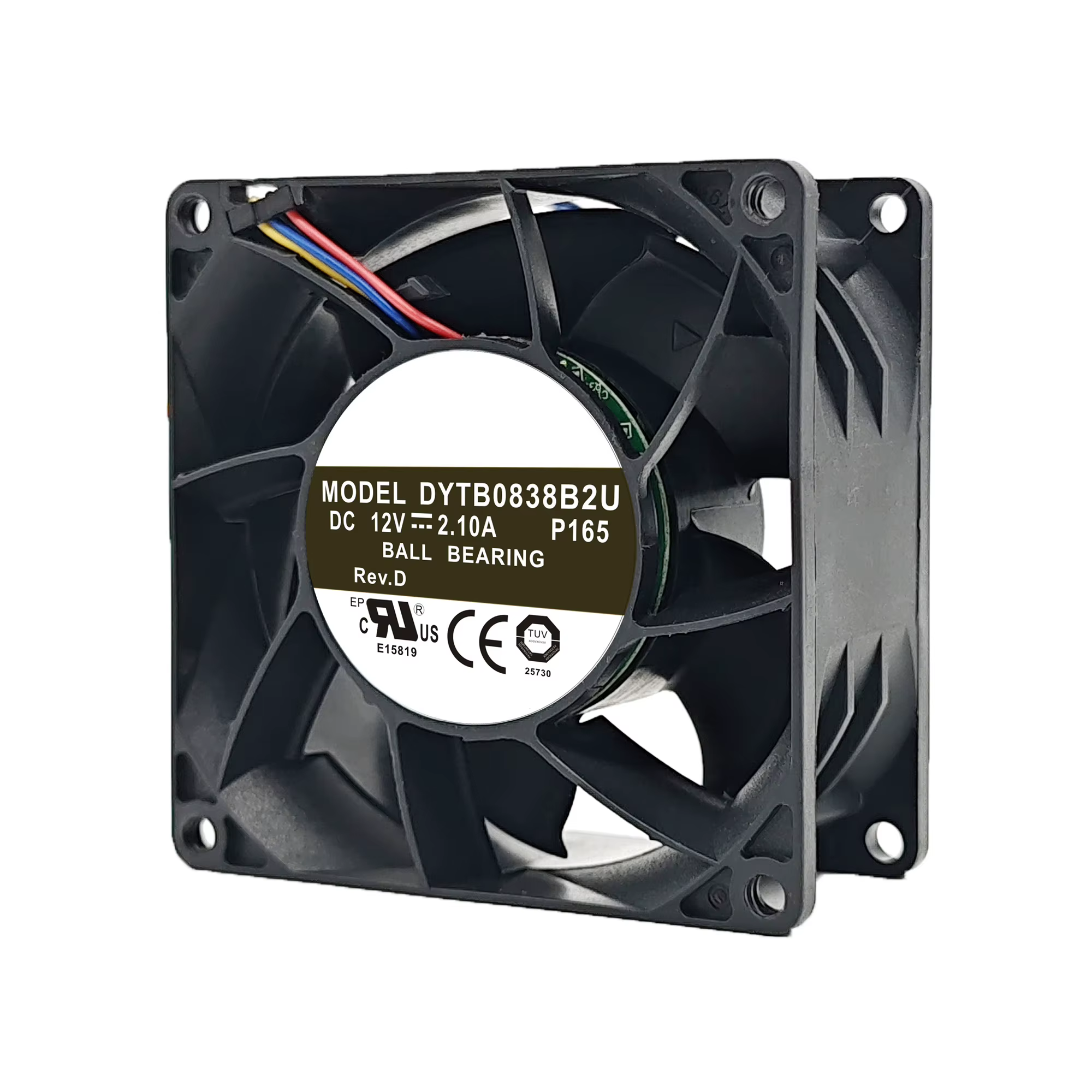 Ventilateur de refroidissement DYTB0838B2U DC 12V 2.10A 8CM 8038 25.2W 80*80*38MM 4 fils, ventilateur axial de dissipation thermique