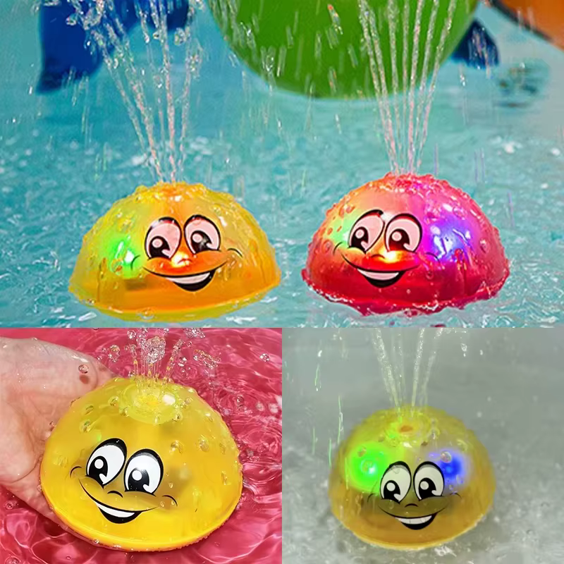 Jouet de bain boule de pulvérisation lumière rotative douche piscine enfants jouets