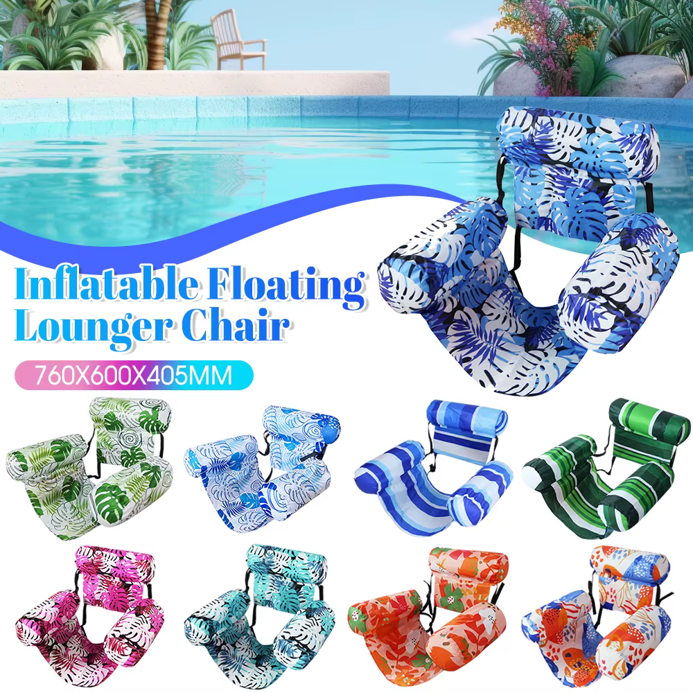 Chaise longue flottante gonflable pour piscine