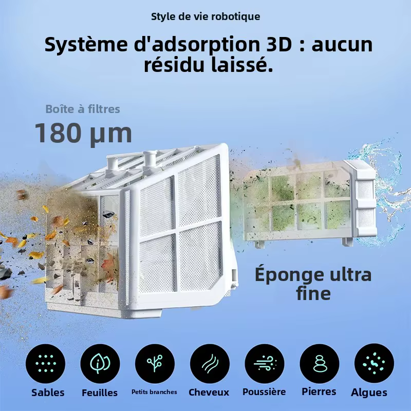 Robot nettoyeur de piscine sans fil WYBOT S2