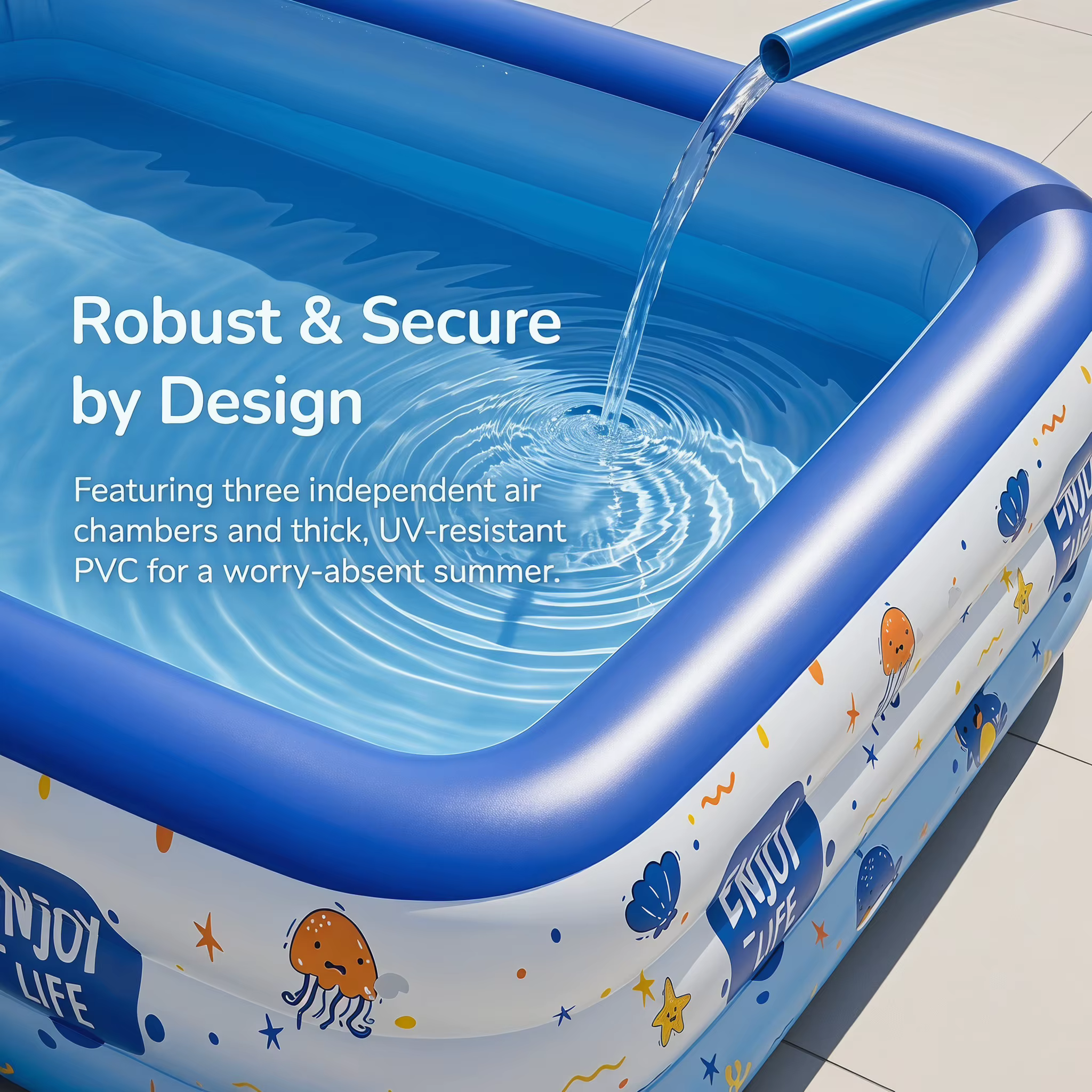 Piscine gonflable familiale de grande taille pour adultes