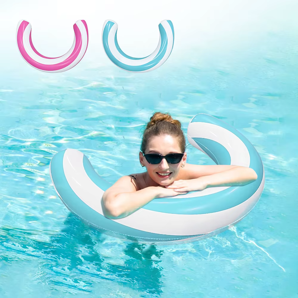 1 pièce Flotteur de piscine gonflable en PVC en forme de U