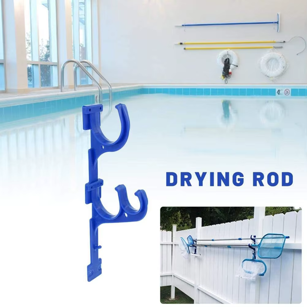 Crochets de support en plastique pour bâtons de piscine