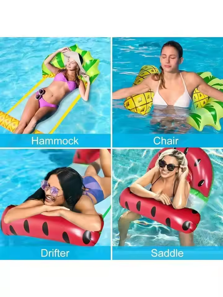 Matelas flottant gonflable en PVC pliable pour piscine