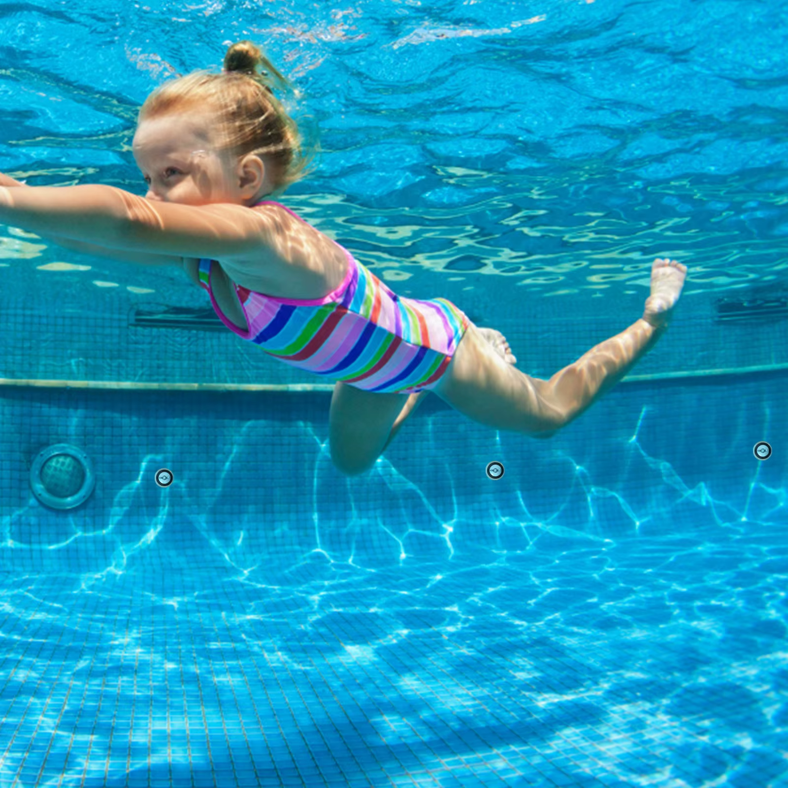 Lot de 3 bouchons en caoutchouc robustes pour piscine