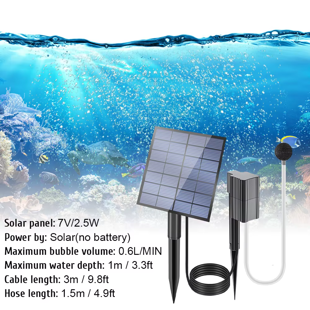 Aérateur solaire pour bassin 2
