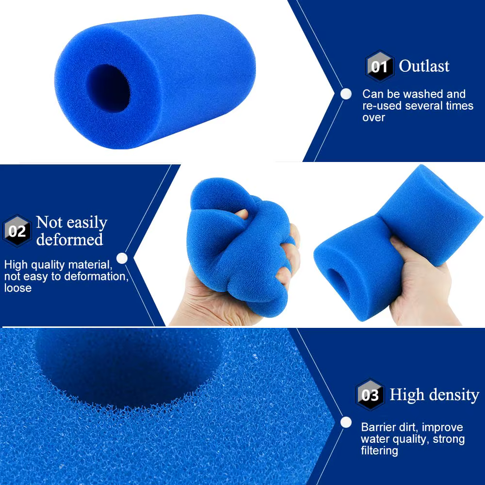 Mousse de filtre de piscine