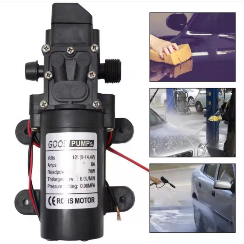 Mini pompe à eau à diaphragme 12V 60W 120PSI 5L/Min