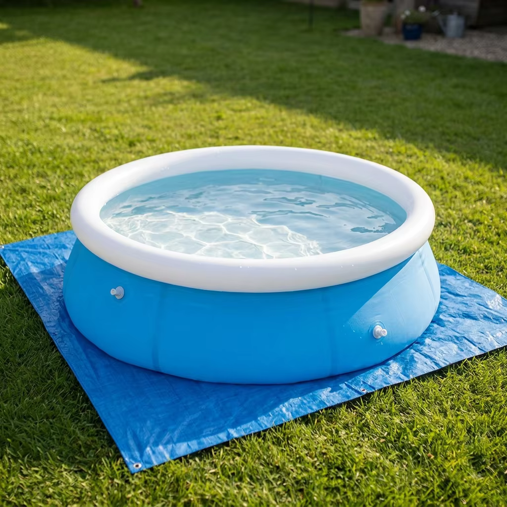Bâche de piscine carrée d'extérieur