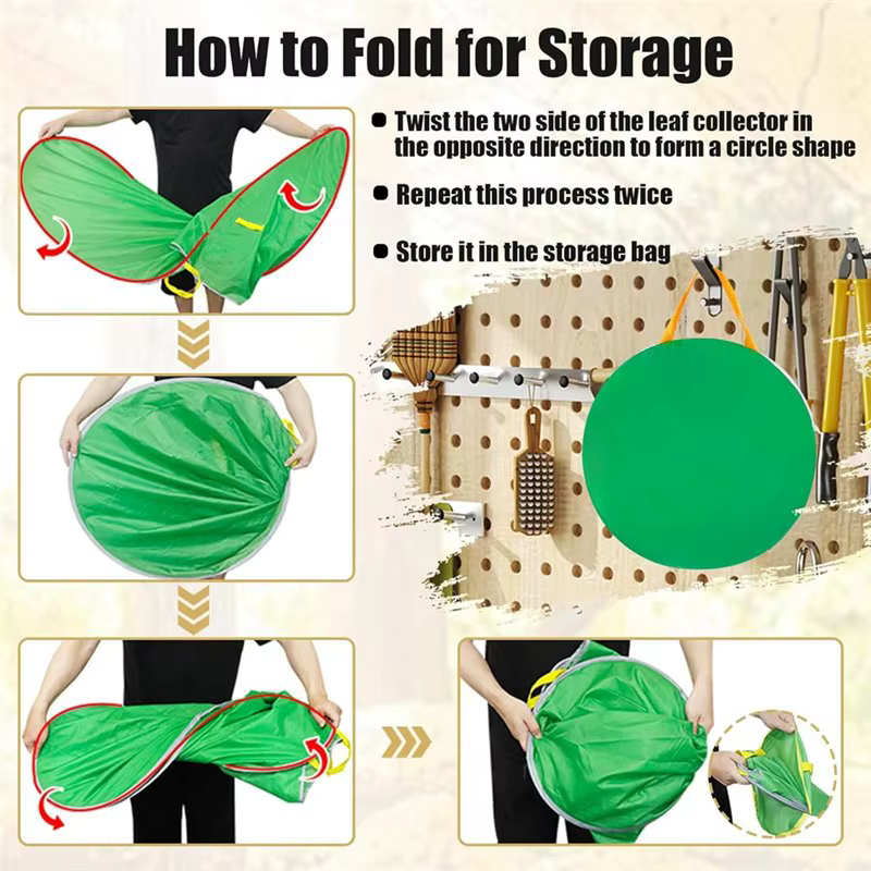 Outils de ramassage de feuilles pliables A69e