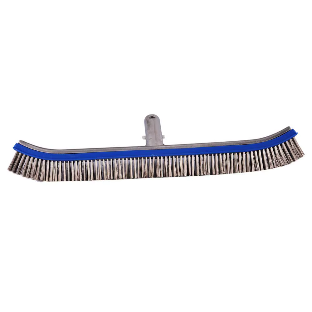 Brosse en acier pour piscine de 18 pouces