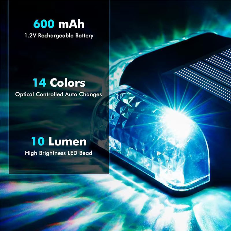 B84B-12Pack Lumières solaires pour terrasse de piscine