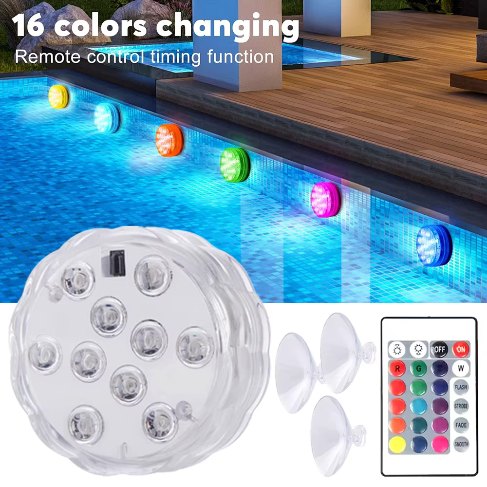 Lampe LED RGB 10 LED pour piscine