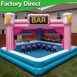 Bar de piscine gonflable portable en PVC pour adultes