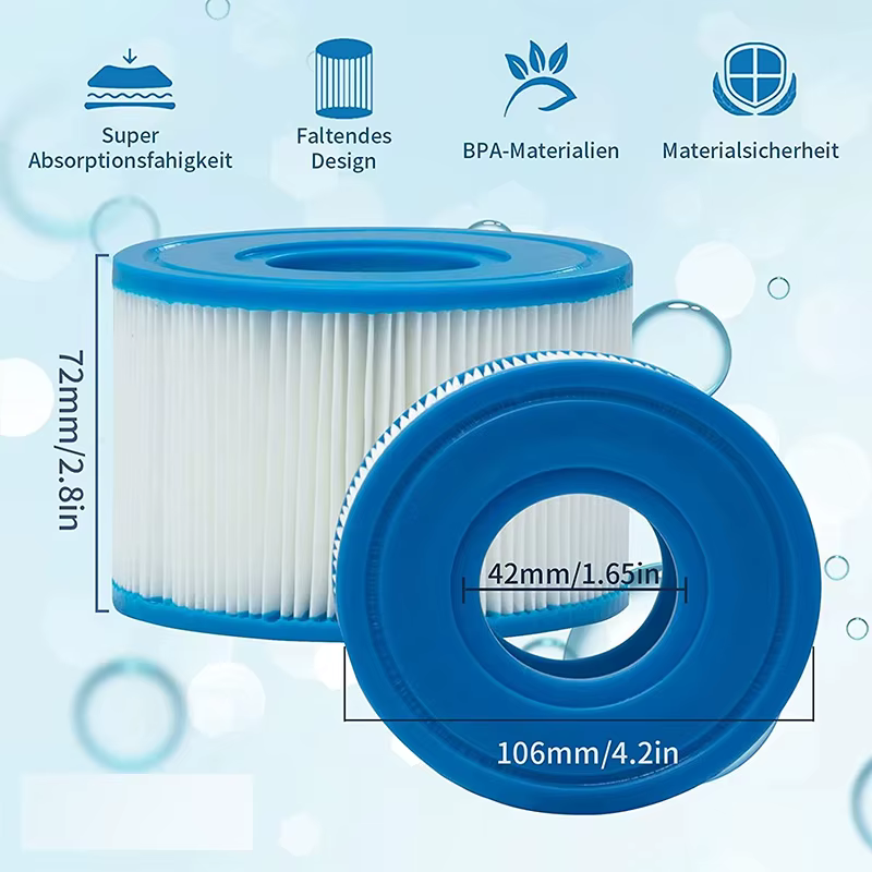 Cartouche filtrante pour piscine et spa