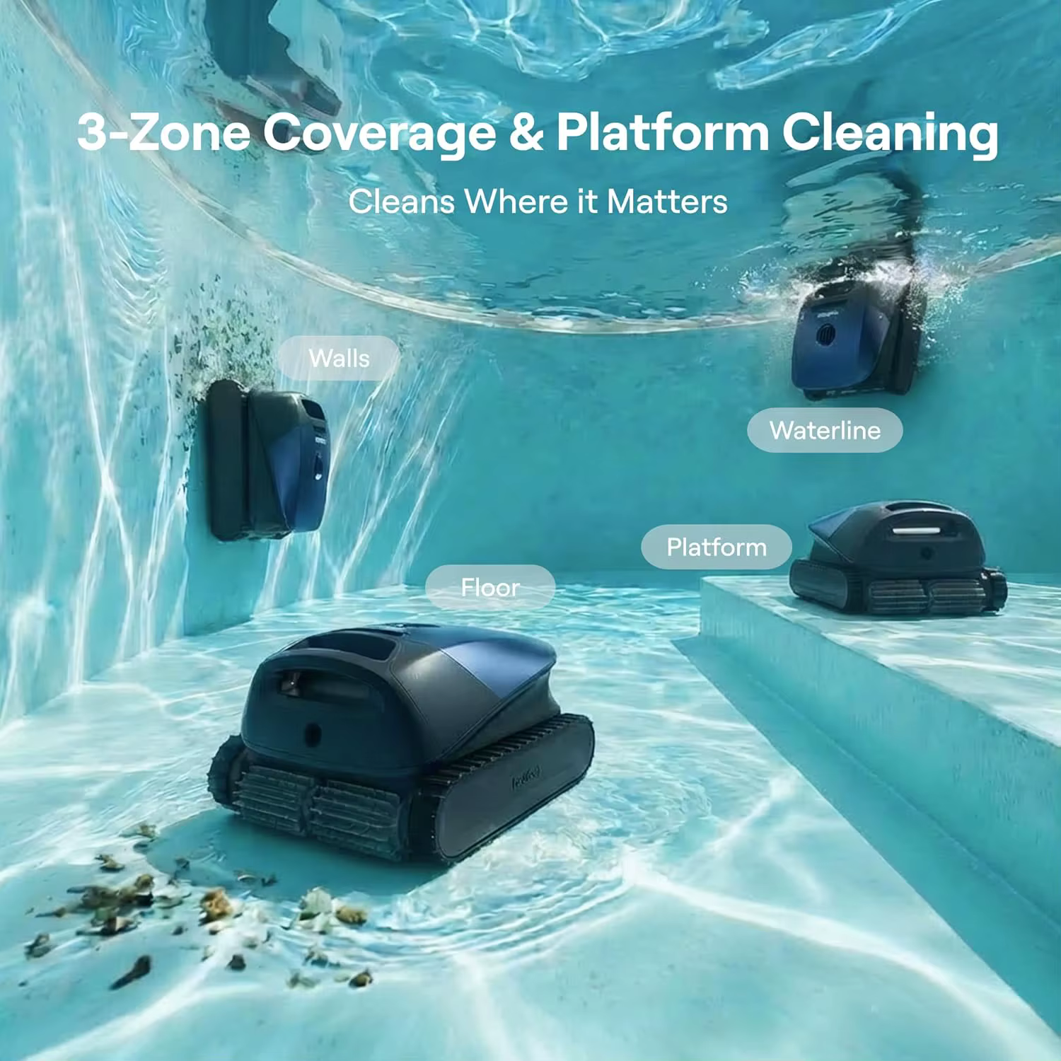 Robot aspirateur de piscine sans fil Beatbot Sora 10