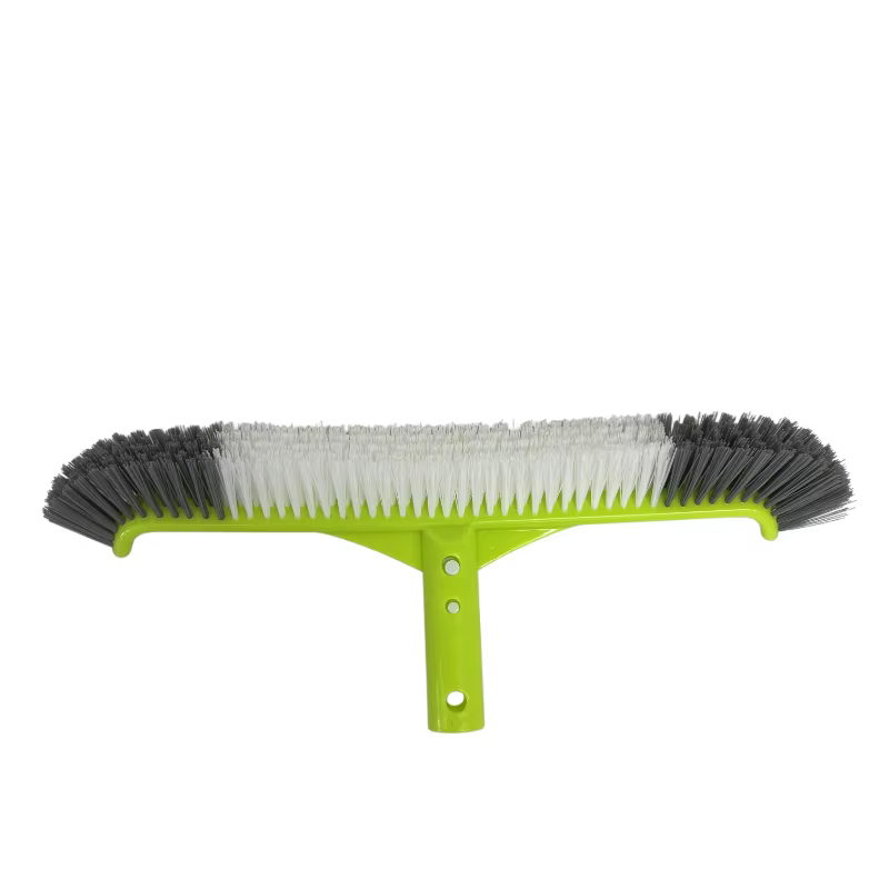 Brosse de piscine, tête de brosse de piscine à bord incurvé de 17