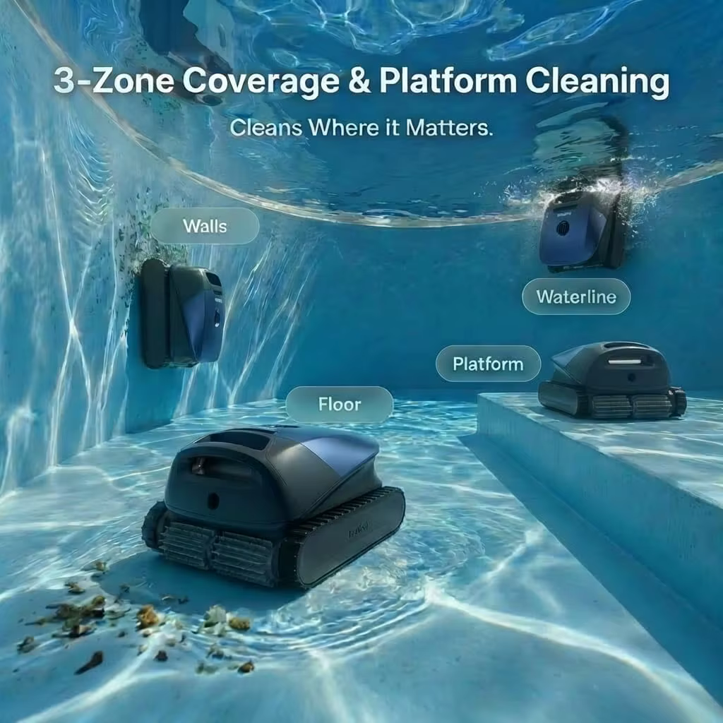 Robot aspirateur de piscine sans fil Beatbot Sora 10