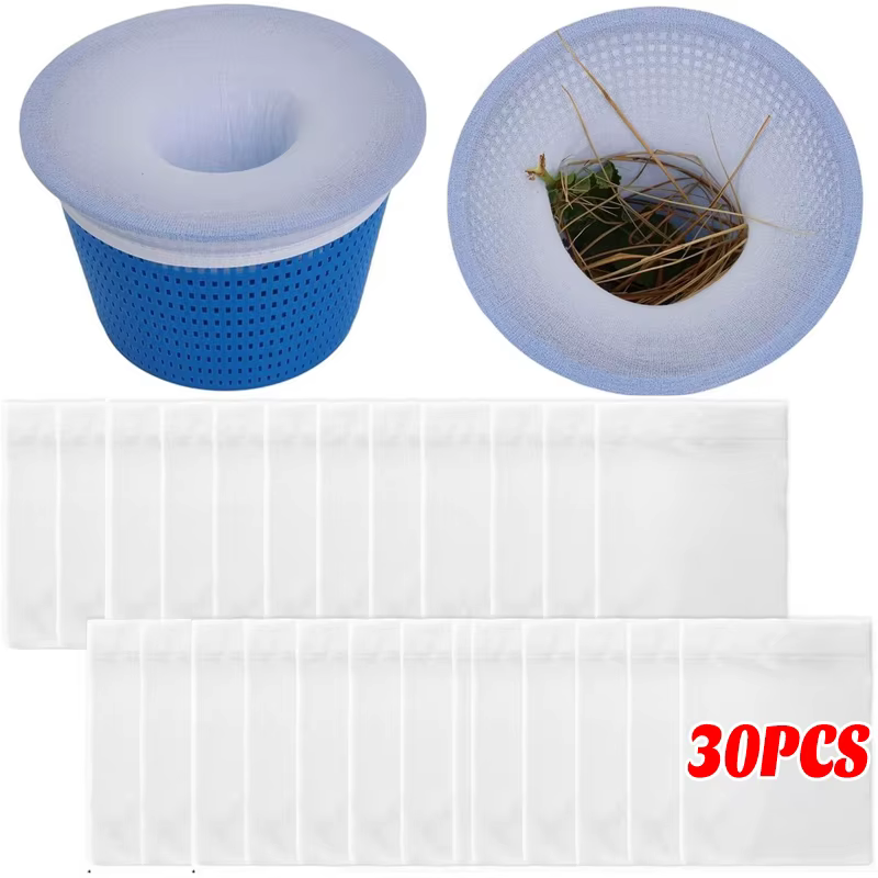 Chaussettes filtrantes réutilisables pour skimmer de piscine