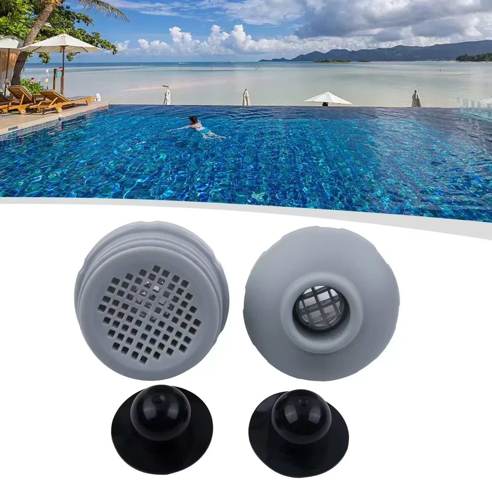Connecteur de pulvérisation d'eau pour piscine hors sol
