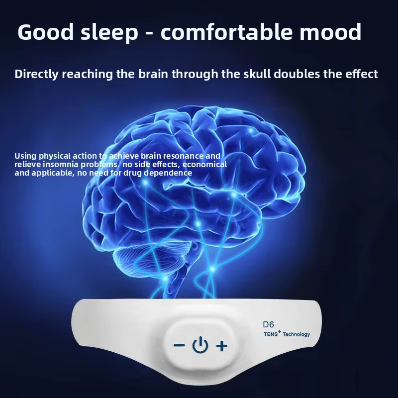 Bandeau de sommeil intelligent, thérapie par impulsions basse fréquence pour le soulagement et la relaxation de l'insomnie