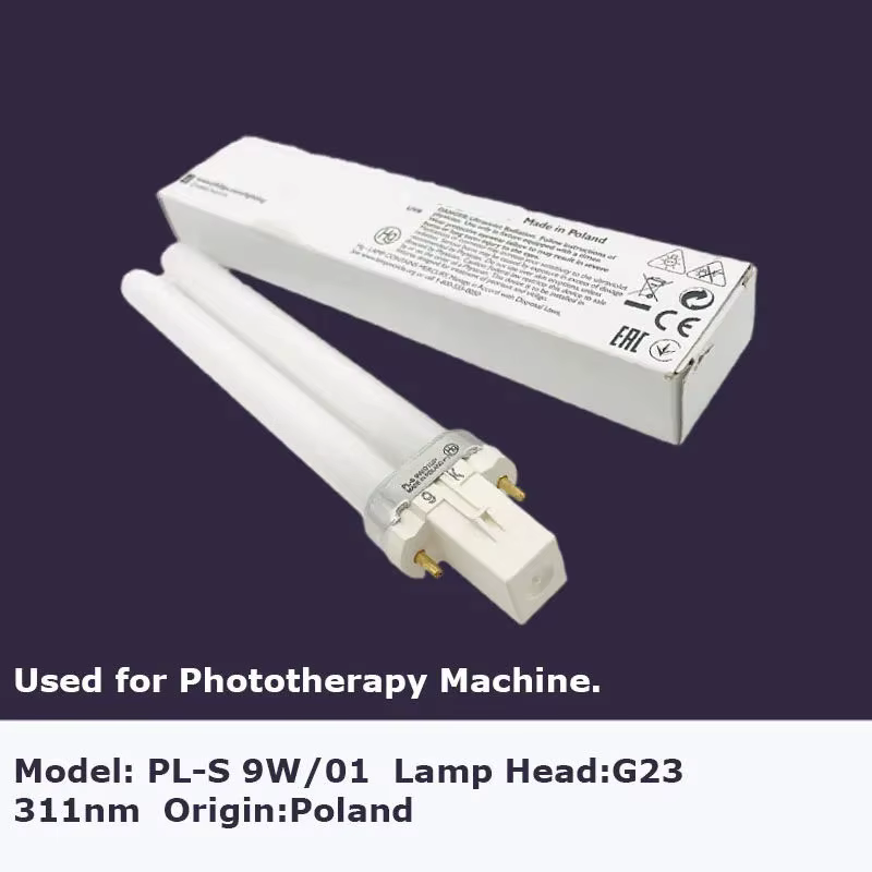 Ensemble de lampes UVB PL-S 9W/01/2P, photothérapie étroite 311nm, Psoriasis pour le traitement de la lampe du Vitiligo