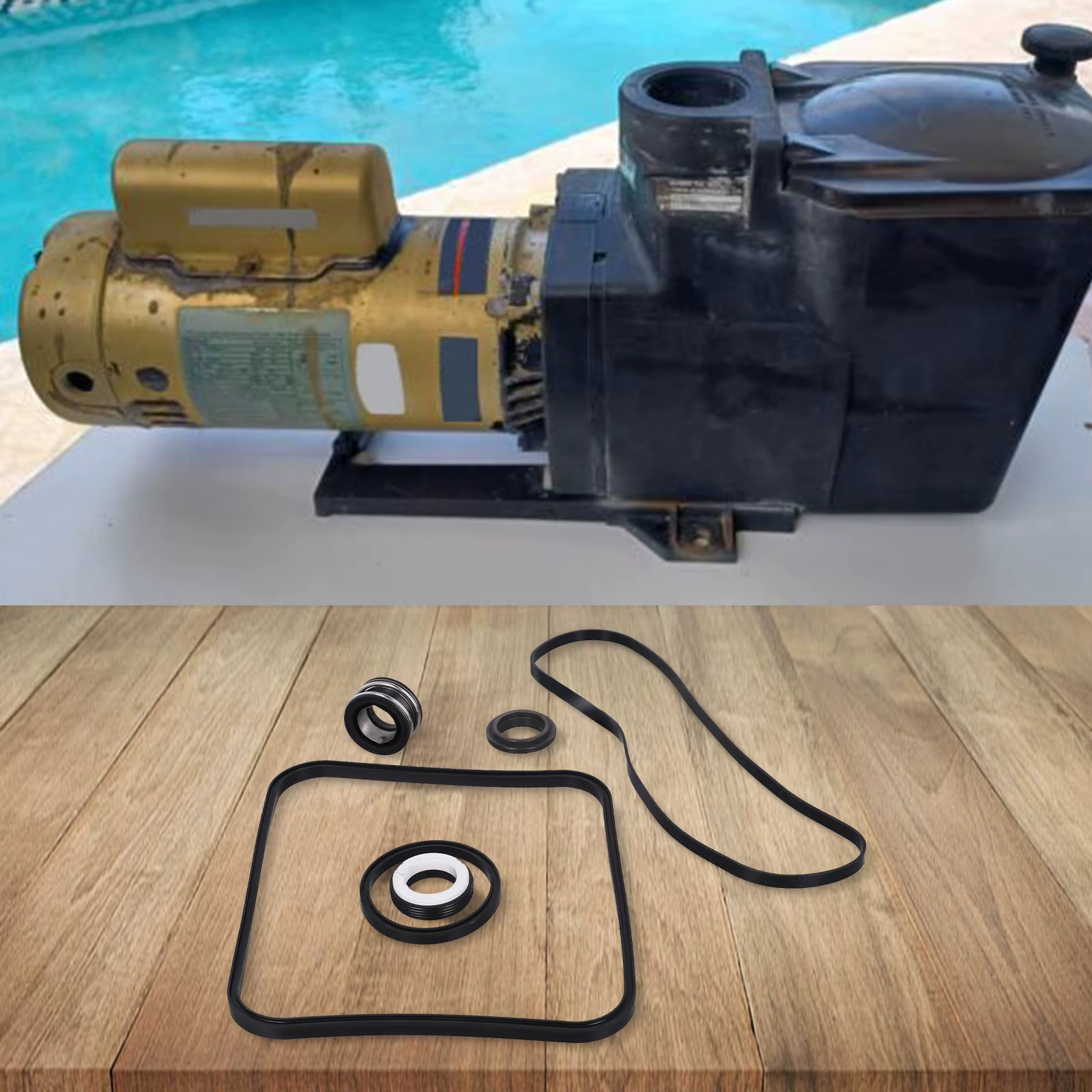 Kit de réparation de joints toriques en caoutchouc pour pompe de piscine Hayward