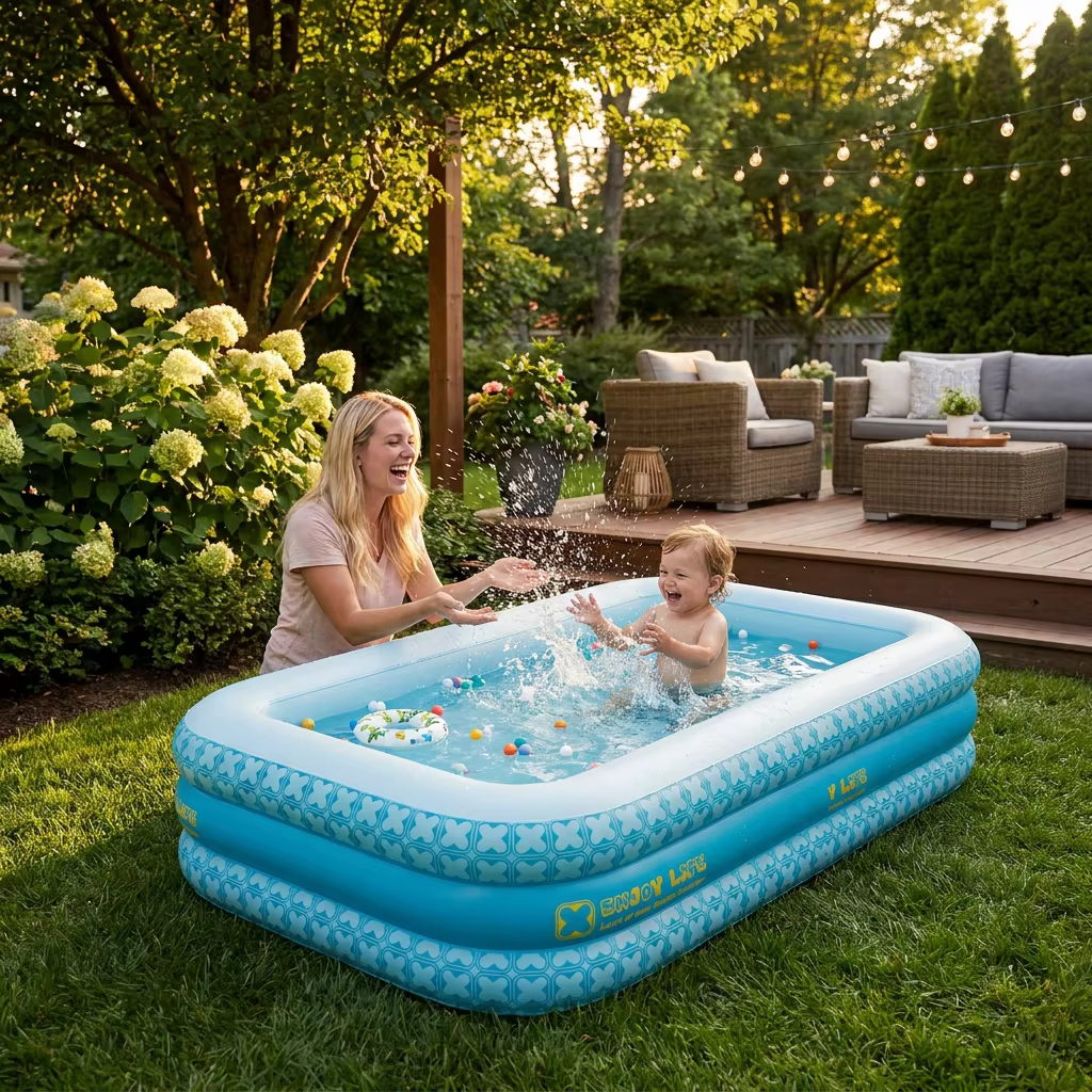 Piscine gonflable familiale pour 1 à 8 personnes