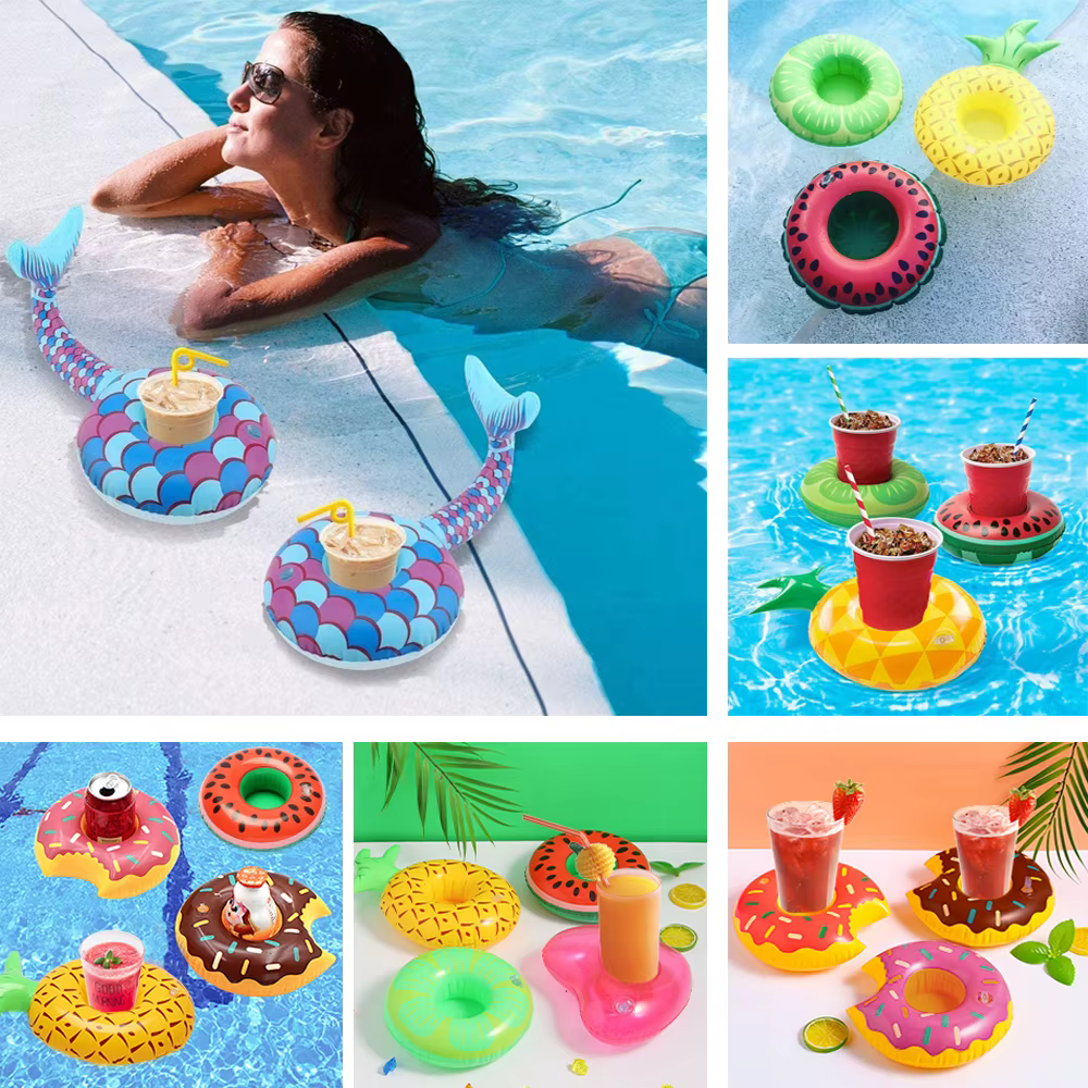 Porte-gobelet gonflable pour piscine