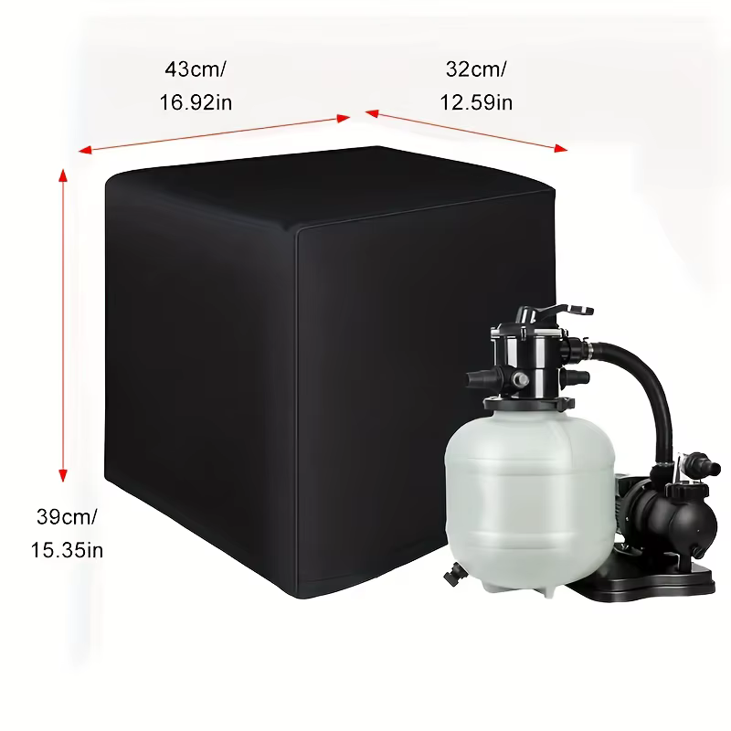 Housse de protection robuste et imperméable pour pompe de filtration de piscine hors sol Intertex