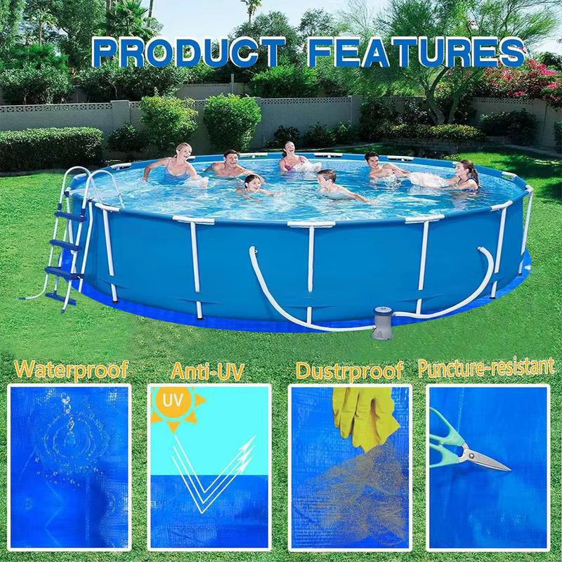 Tapis de revêtement rond pour piscine